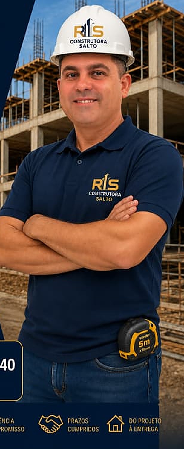 Rosivaldo da Silva, mestre de obras da RS Construtora Salto